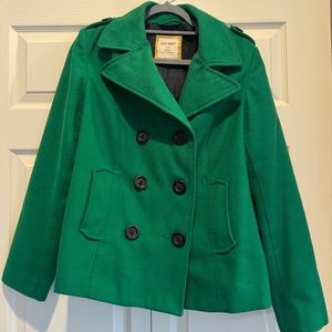 Old Navy Emerald Green Pea Coat